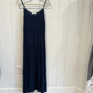 Blue spaghetti strap dress